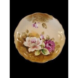 Lefton China Vintage 1960s Saucer Hand Painted 6" Plate NE 2761 Made In Japan